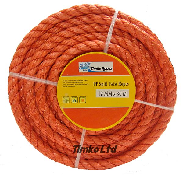 12mm Red Polypropylene Rope x 15m Coil