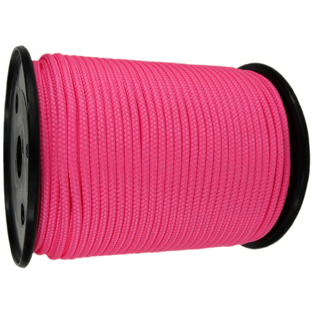 6mm Neon Pink Braided Polypropylene Multicord