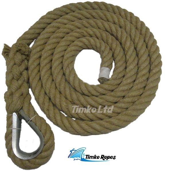 28mm Natural Hemp Gym Climbing Rope (Customise Upto 15m)