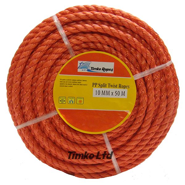 10mm Red Polypropylene Rope x 30m Coil