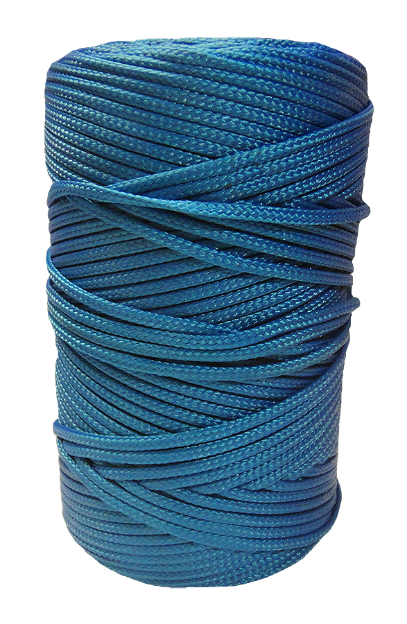 3mm Blue Braided Nylon Cord - 180m Reel