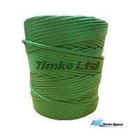 2mm Green Braided Nylon Cord - 280m Reel