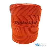 2mm Red Braided Nylon Cord - 280m Reel