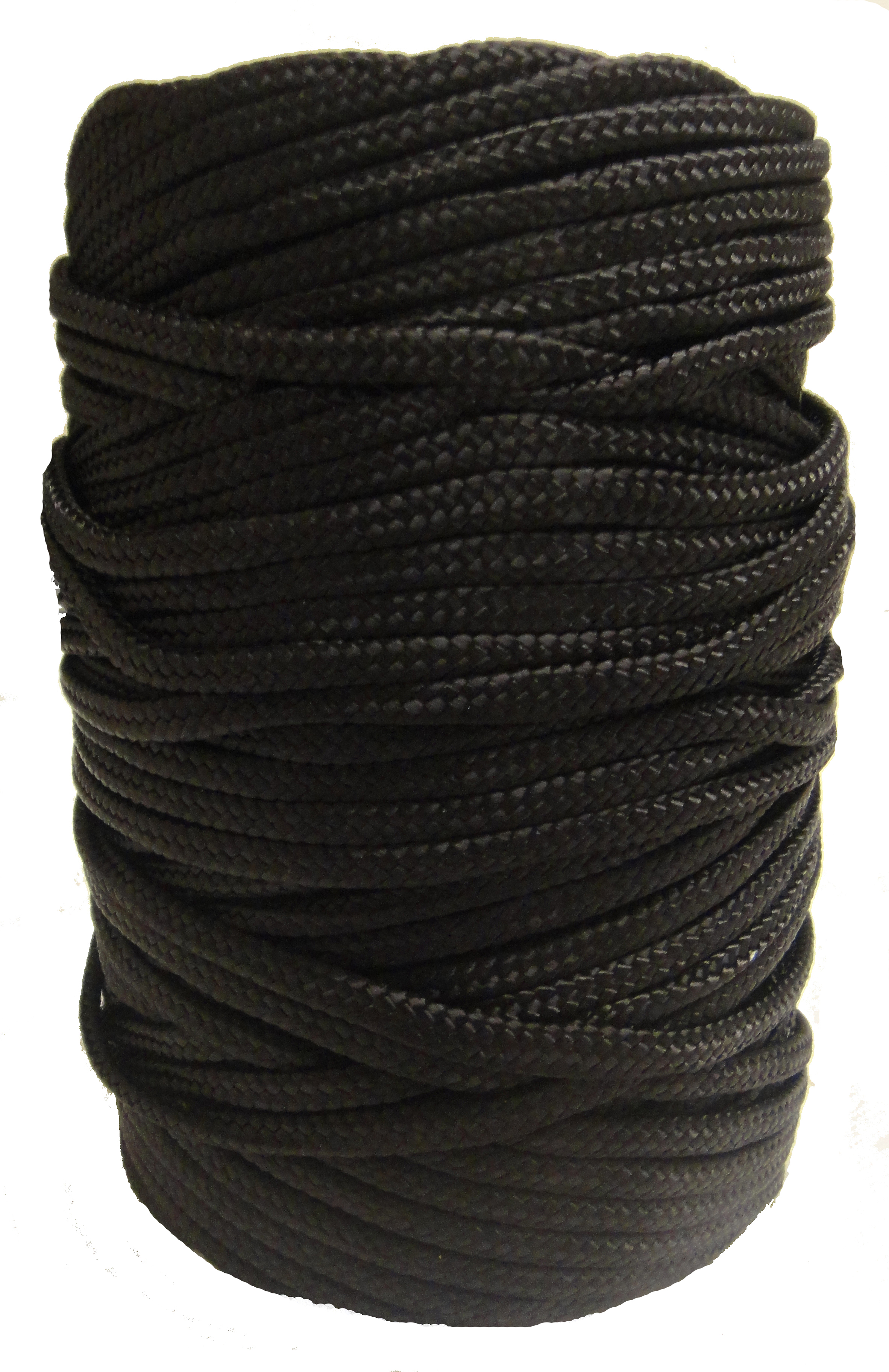 5mm Black Braided Nylon Cord - 105m Reel