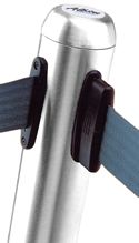 Polished Chrome Flexibarrier Queuing Post With Strap