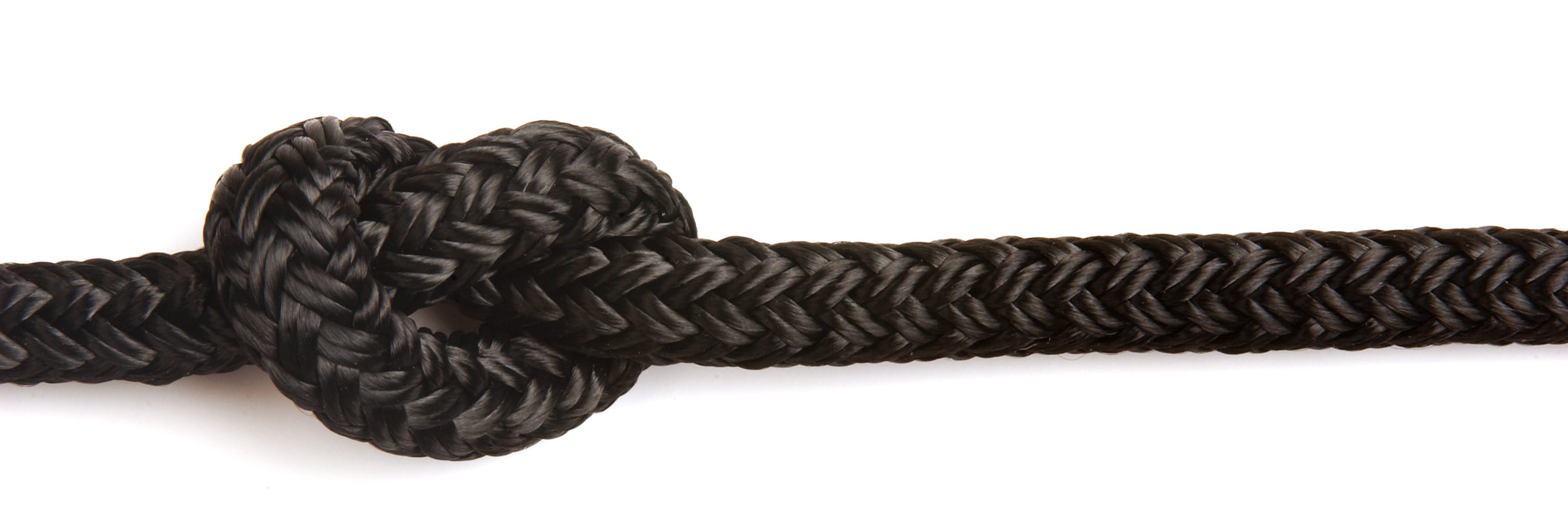 6mm Black Braid On Braid Polyester Rope - 100m Reel