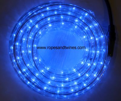 Blue LED Rope Light 8m for in & Outdoor use & controller