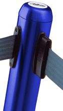 Blue Flexibarrier Queuing Post With Strap