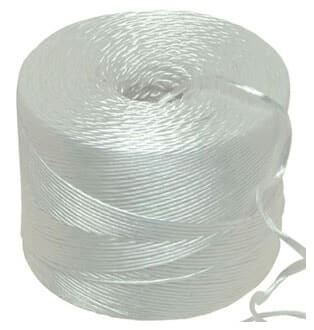 White Polypropylene twine string 4kg 170m per kilo Ball - Length 680m
