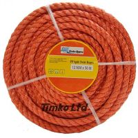12mm Red Polypropylene Rope x 50m Coil