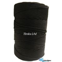 2mm Black Braided Nylon Cord - 280m Reel