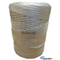 4mm White Braided Nylon Cord - 130m Reel