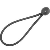 6mm Black Bungee Cord Loop Ball Ties x 180mm