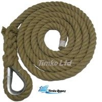 36mm Natural Hemp Gym Climbing Rope (Customise Upto 15m)