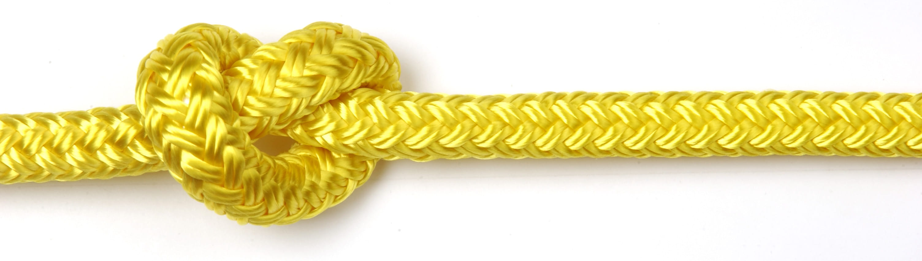 6mm Yellow Braid On Braid Polyester Rope - 100m Reel